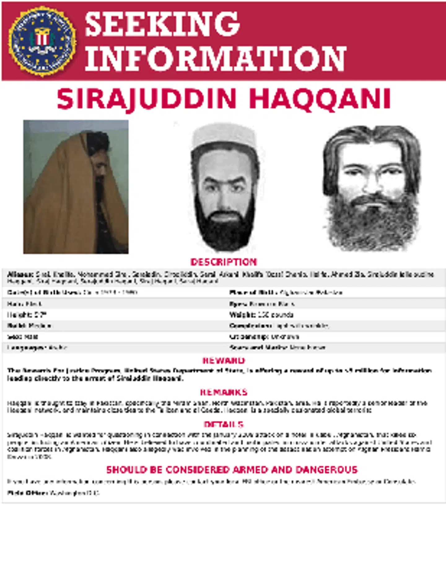 Den FBI-eftersøgte Sirajuddin Haqqani forventes at få en central placering i den nye Taliban-regering