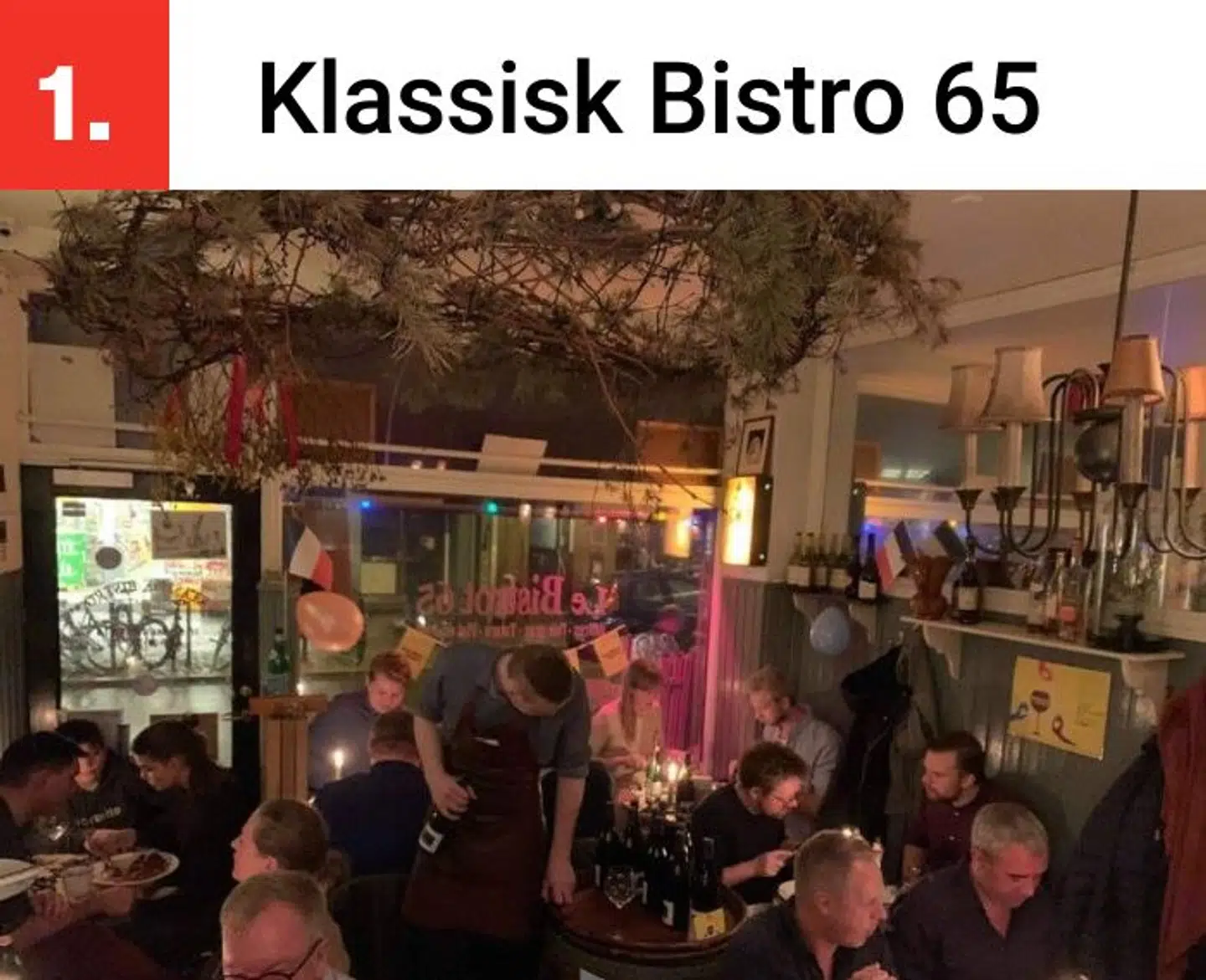 Klassisk Bistro 65 er inspireret af det franske landkøkken.