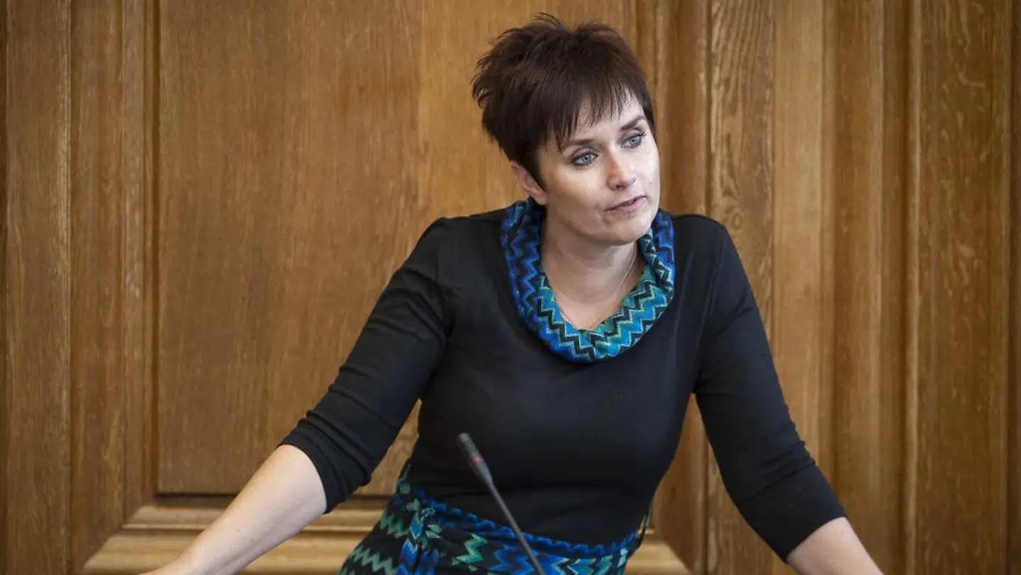 Anne Honoré Østergaard, der både sidder i Folketinget for Venstre og i Aalborg Byråd, er utilfreds med manglende gennemsigtighed hos Aalborg Kommune om Spritten. Her er hun under åbningsdebatten i Folketinget i 2019.