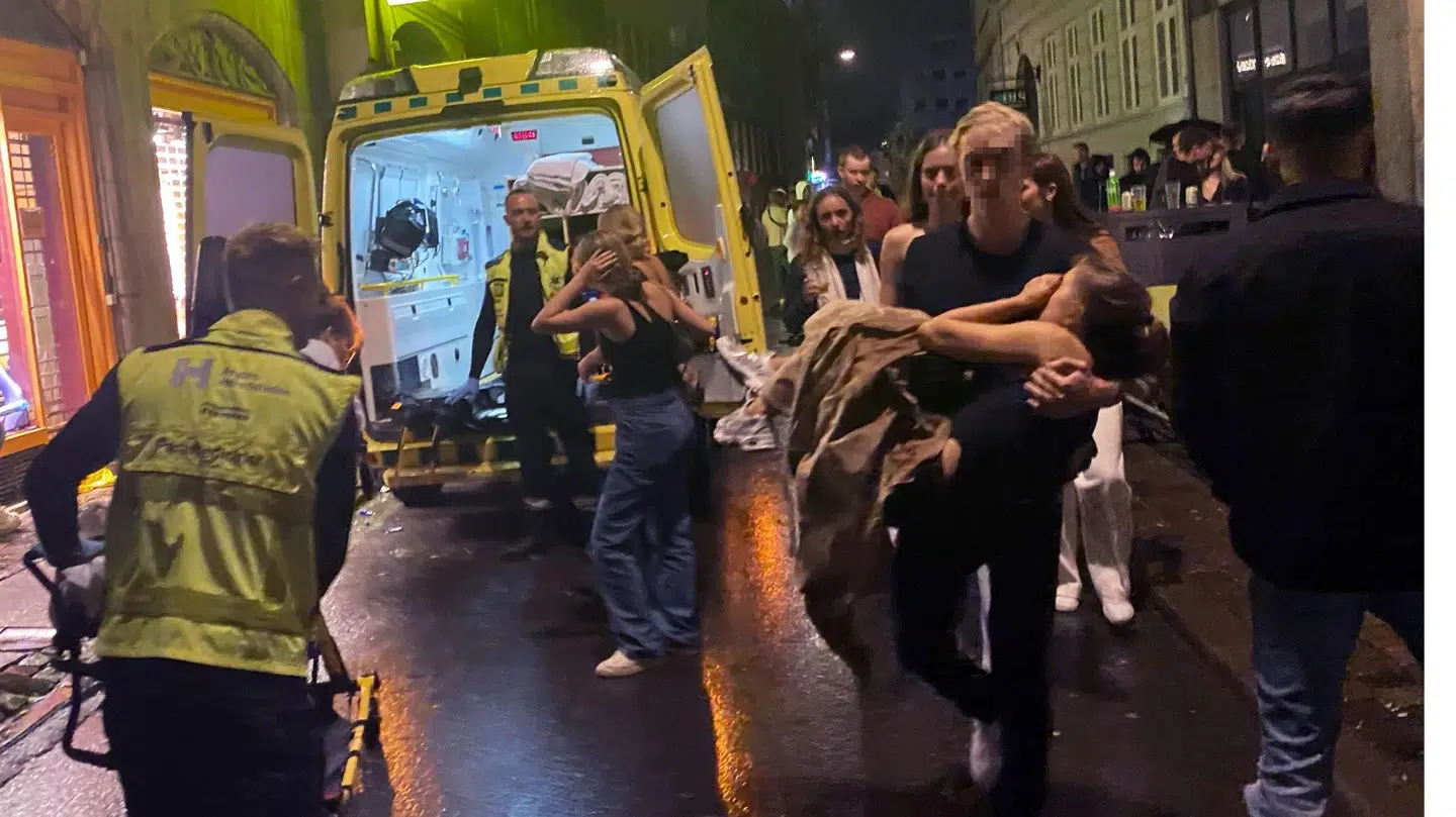 Vestergade lørdag klokken 00.30. Foto: Søren Rud