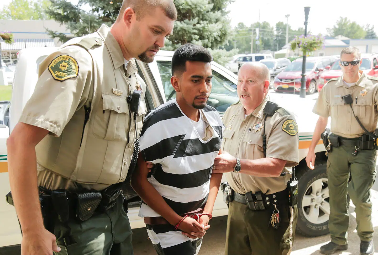 Cristhian Rivera fotograferet efter anholdelsen tilbage i 2018.