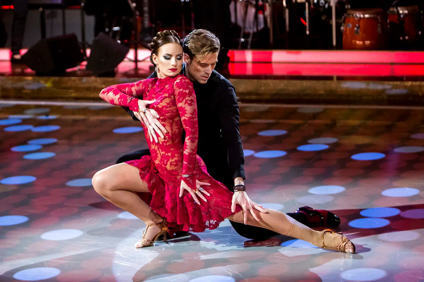 Claudia Rex dansede i 2014 med skuespiller Johannes Nymark.