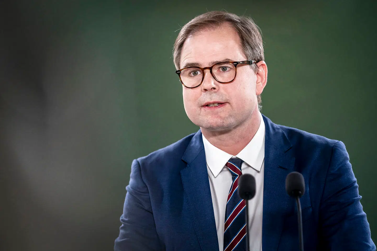Finansminister Nicolai Wammen holder pressemøde om Økonomisk Redegørelse, maj 2021, i Finansministeriet i København, tirsdag den 25. maj 2021.. (Foto: Mads Claus Rasmussen/Ritzau Scanpix)