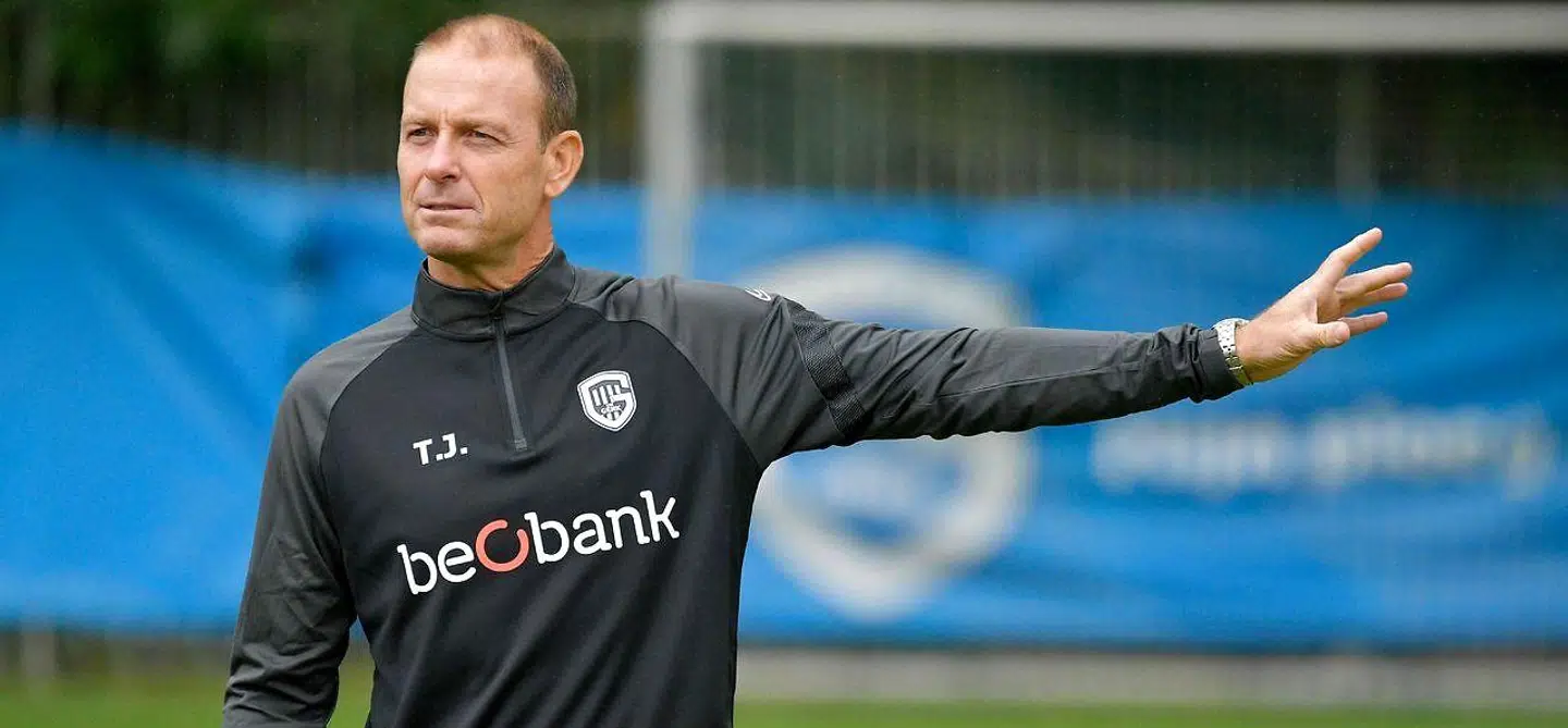 FCKs nuværende cheftræner, Jess Thorup, da han var træner i belgiske Genk i 2020.