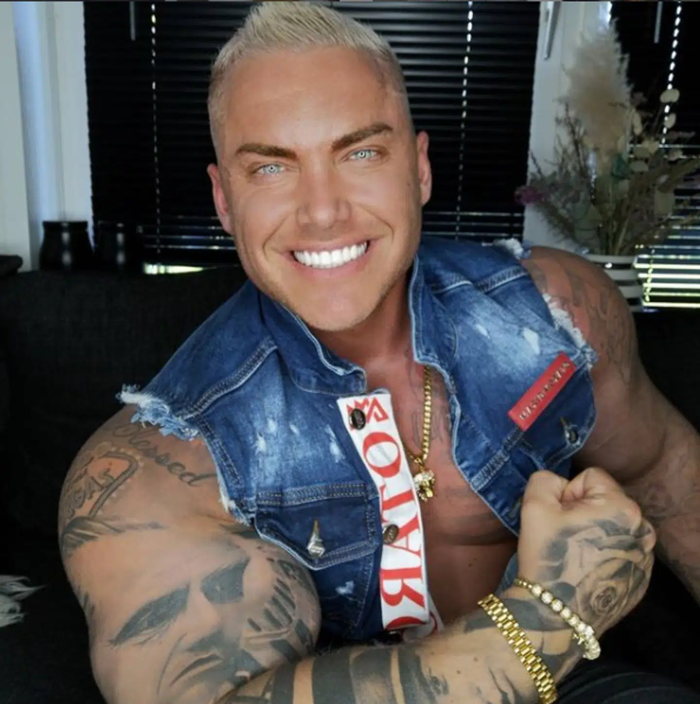 Patrick Teichert var fritidsbodybuilder og arbejdede som vagt. Privatfoto.