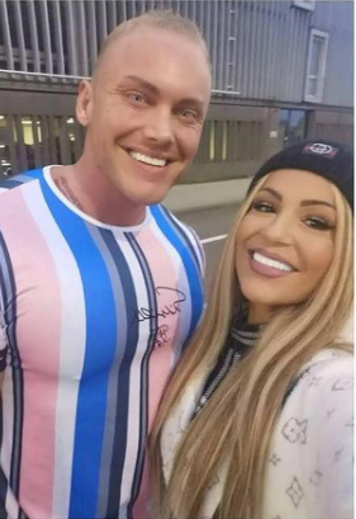 Simona Chira tog et sidste billede af hende og Patrick Teichert sammen i lufthavnen. Privatfoto.