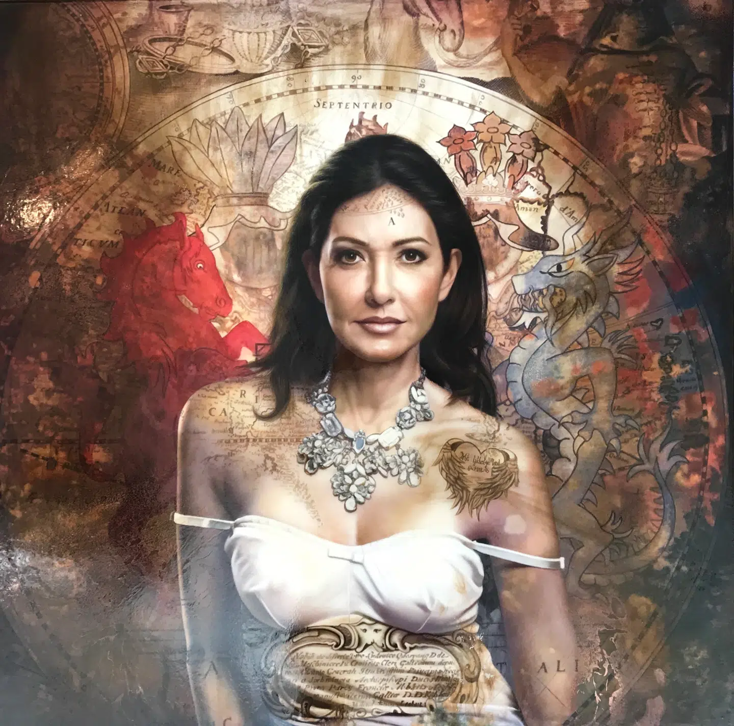 Maleriet af grevinde Alexandra er udført af Lill-Marlen Elnegaard.