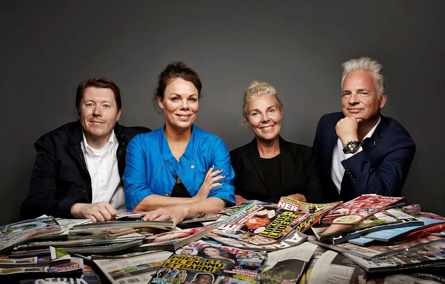 Det er i podcasten, 'Det, vi taler om', at Ditte Okman behandler sagen om Jes Dorph-Petersen. Fra venstre ses Nikolaj Vraa, vært Ditte Okman og Anna Thygesen, der medvirkede i fredagens program.