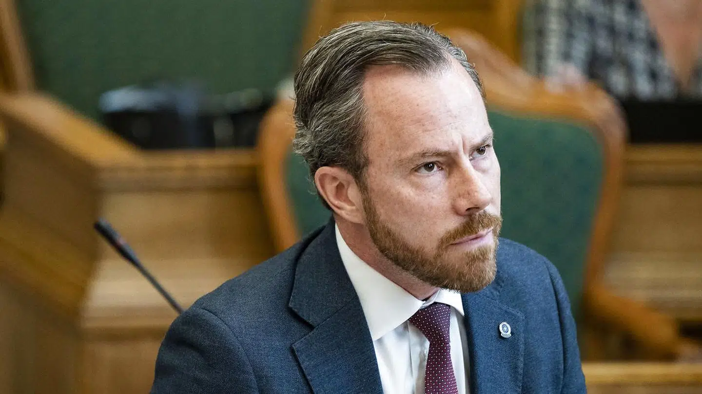 Jakob Ellemann-Jensen (V) under folketingets afslutningsdebat i folketingssalen, onsdag den 2. juni 2021.. (Foto: Emil Helms/Ritzau Scanpix)