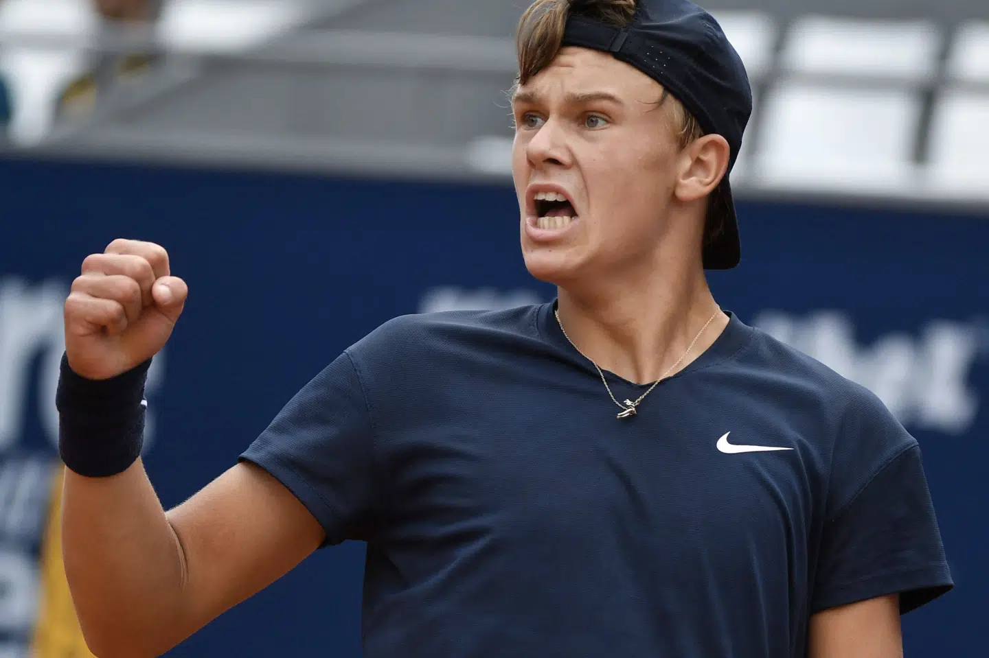 For anden dag i træk vandt Holger Rune i US Opens kvalifikationsturnering. (Arkivfoto) Barbara Gindl/Ritzau Scanpix