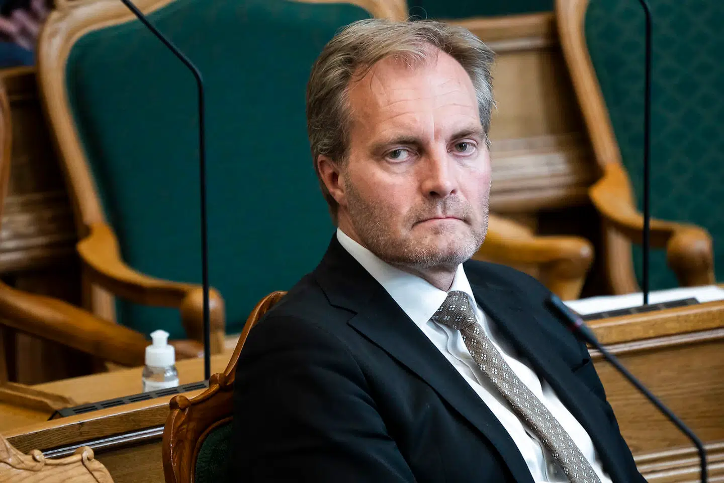 Peter Skaarup (DF) under folketingets afslutningsdebat i folketingssalen, onsdag den 2. juni 2021.. (Foto: Emil Helms/Ritzau Scanpix)