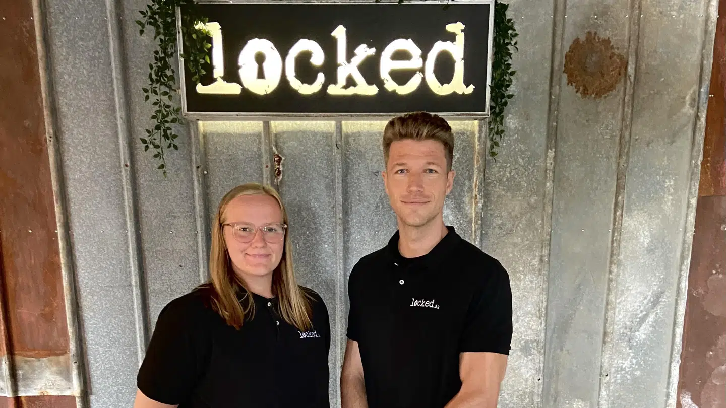 Anna Grantland og Martin Høeg, der har stiftet LOCKED.