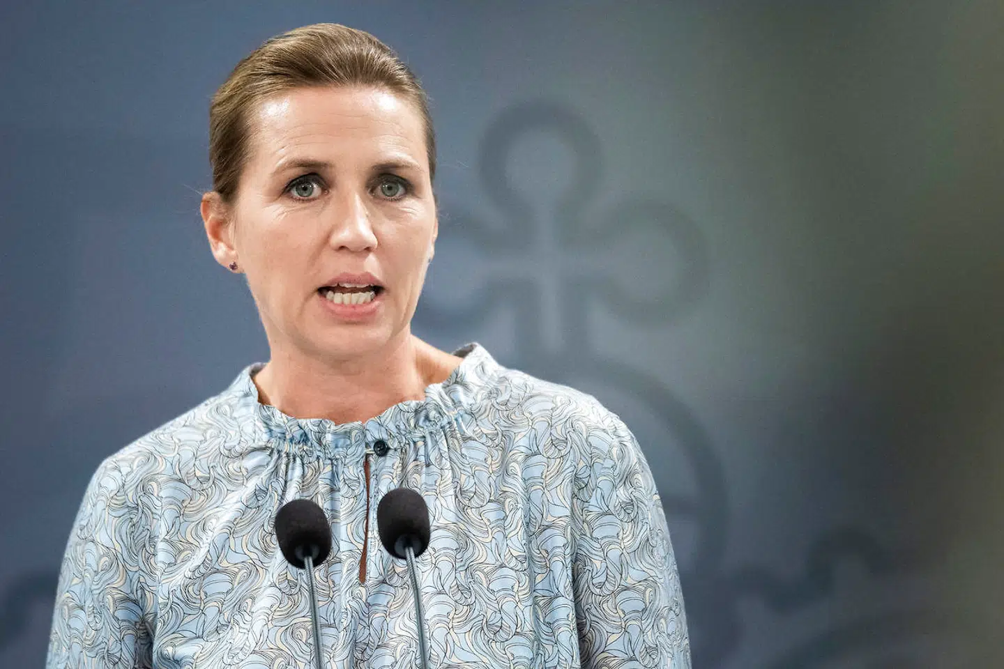 Statsminister Mette Frederiksen på pressemøde i Statsministeriet vedrørende status på coronasituationen i Danmark mandag den 23. august 2021. Tilstede er statsminister Mette Frederiksen, sundhedsminister Magnus Heunicke, direktør i Sundhedsstyrelsen Søren Brostrøm, direktør i Statens Serum Institut Henrik Ullum og formand for ekspertgruppen om en langsigtet strategi for et genåbnet Danmark Torben M. Andersen. (Foto: Martin Sylvest/Ritzau Scanpix)