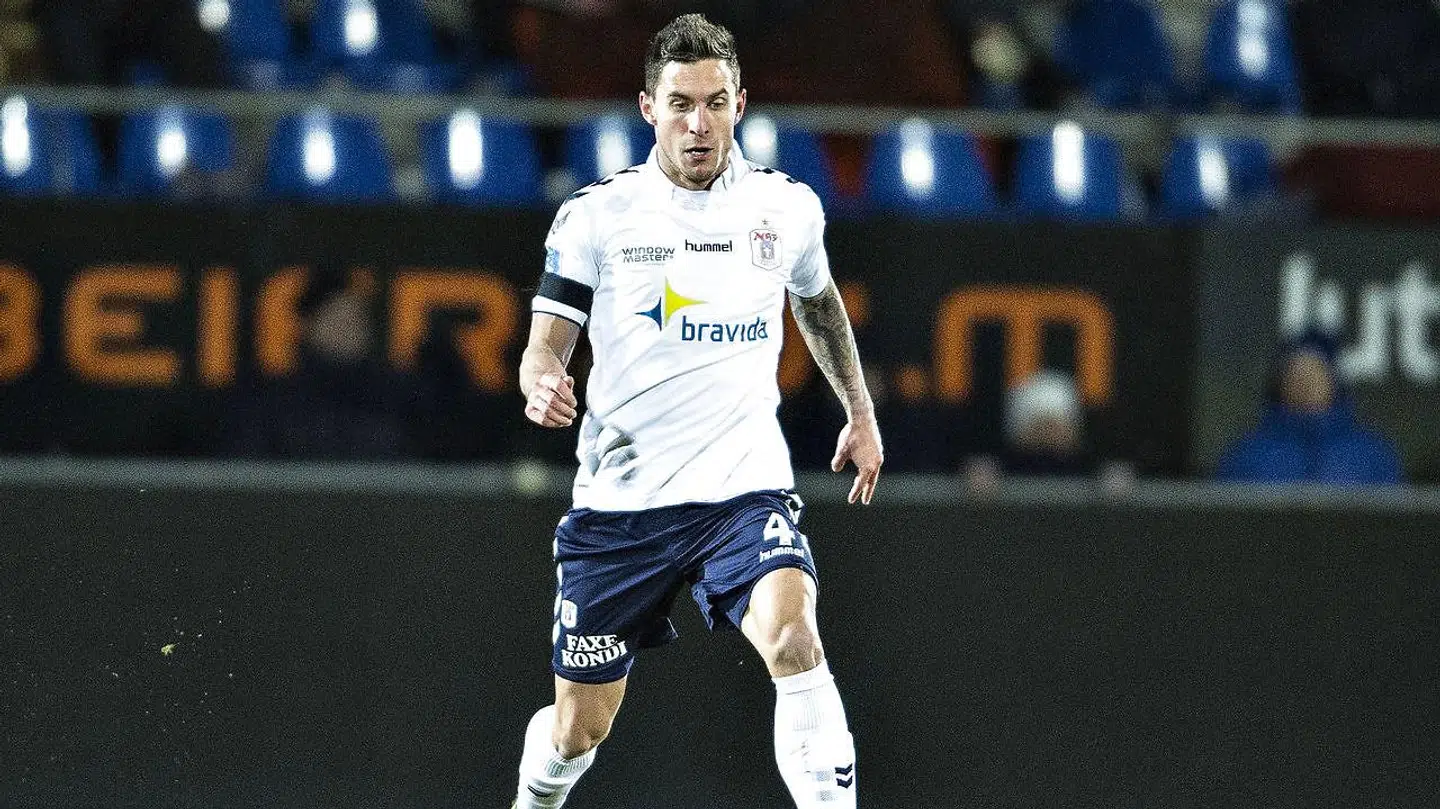 Danske Daniel A. Pedersen fra dengang, han spillede i AGF.