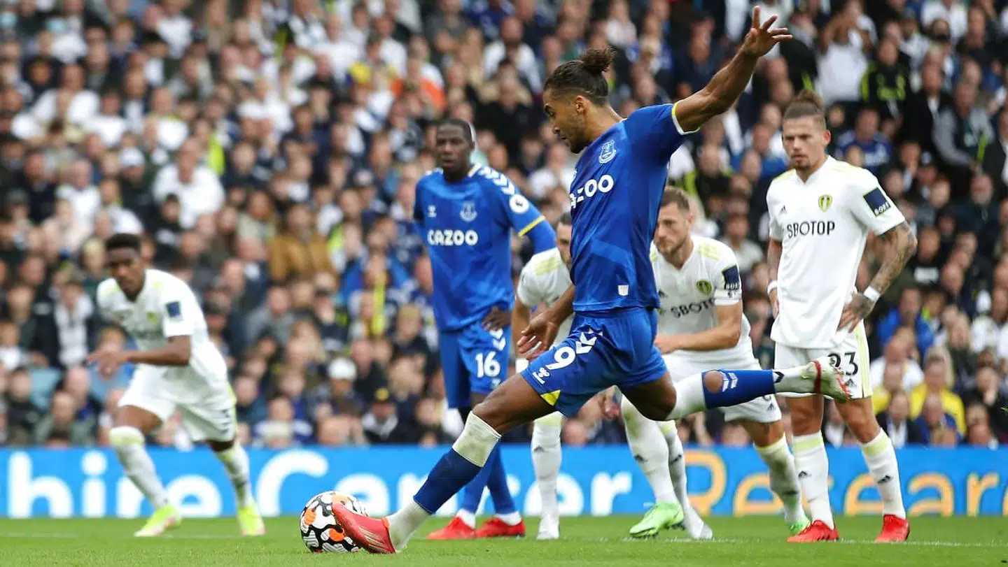 Dominic Calvert-Lewin tog sig af straffesparket.