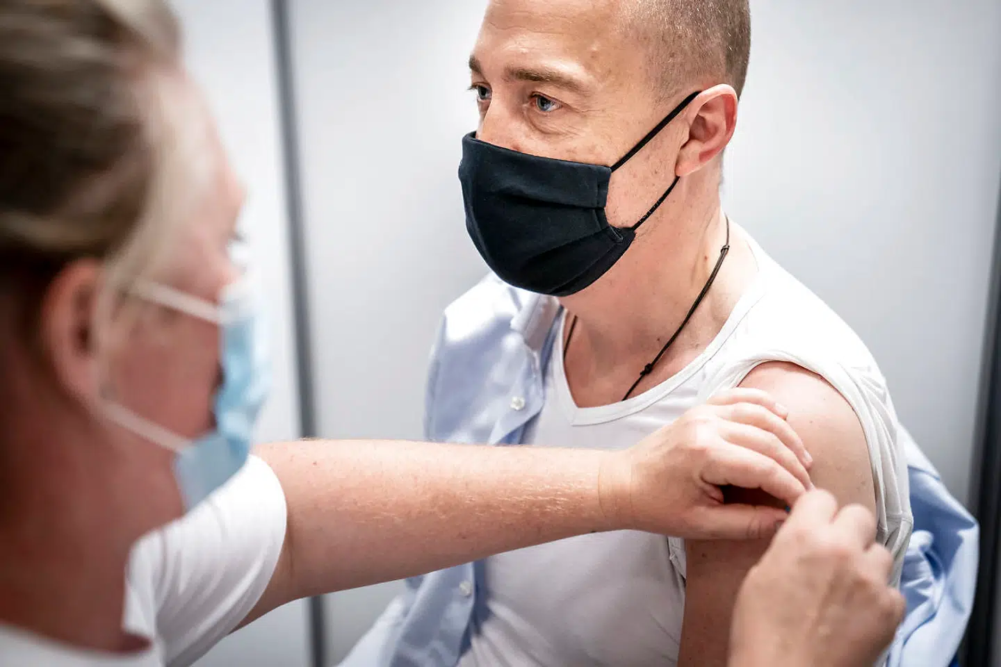 Sundhedsminister Magnus Heunicke blev vaccineret imod covid-19 i mandag den 7. juni 2021. Sundhedsministeren blev vaccineret med Pfizer BioNTech. (Foto: Mads Claus Rasmussen/Ritzau Scanpix)
