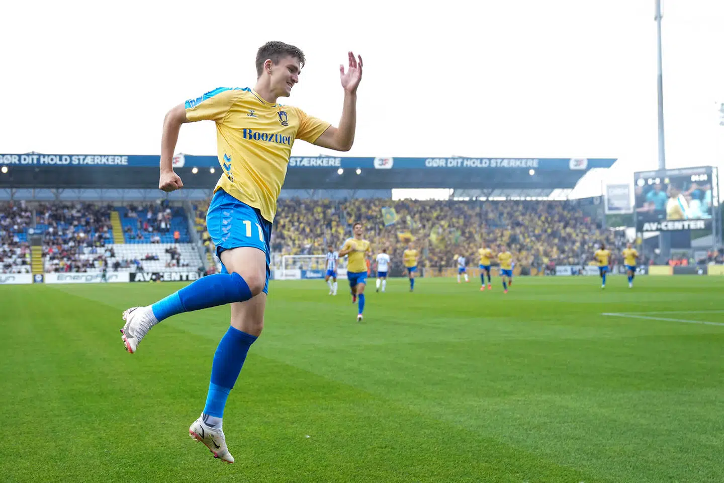 MIkael Uhre blev dobbelt målscorer for Brøndby.