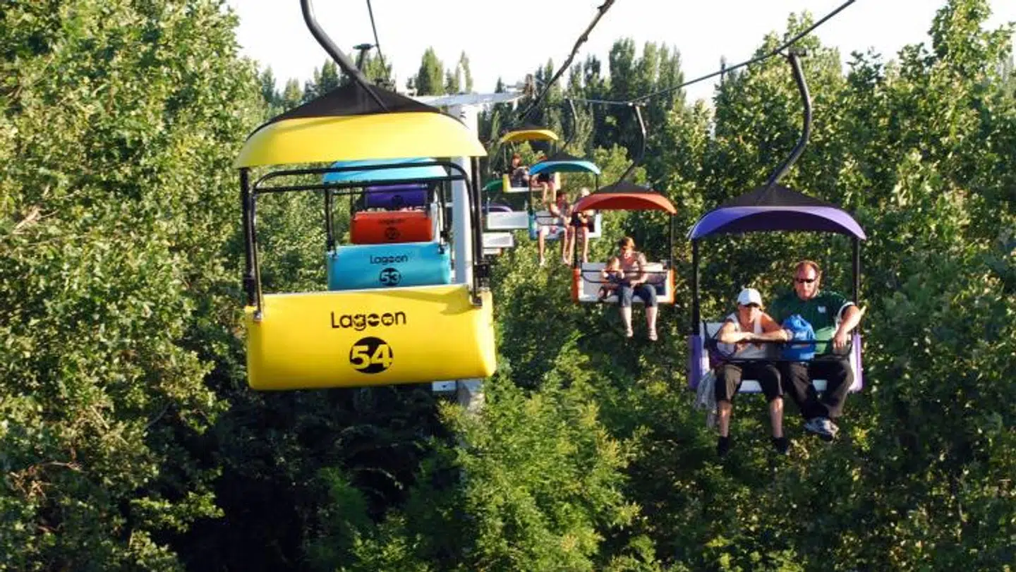 Liften, som manden dinglede fra.