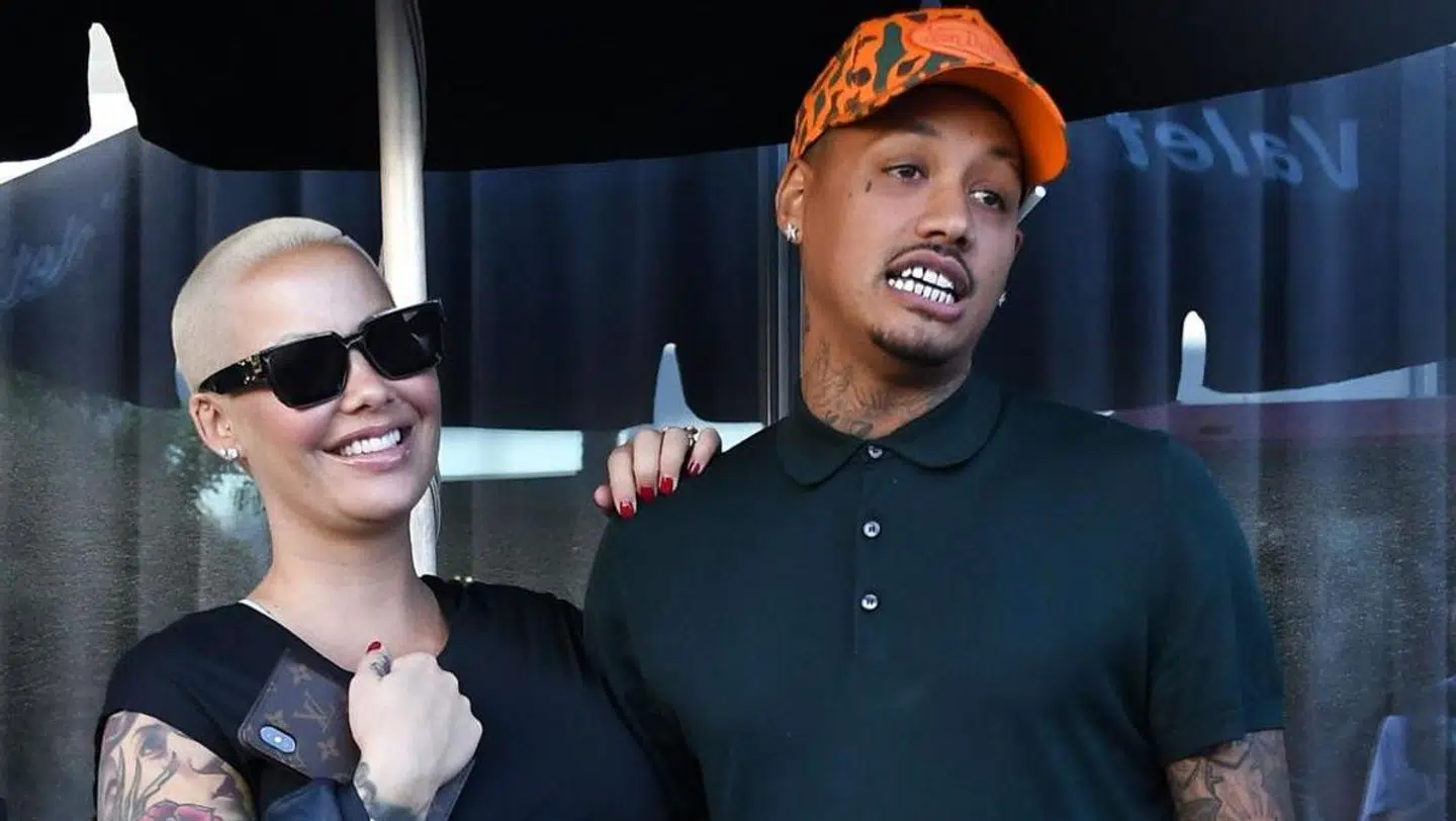 Amber Rose og Alexander Edwards,
