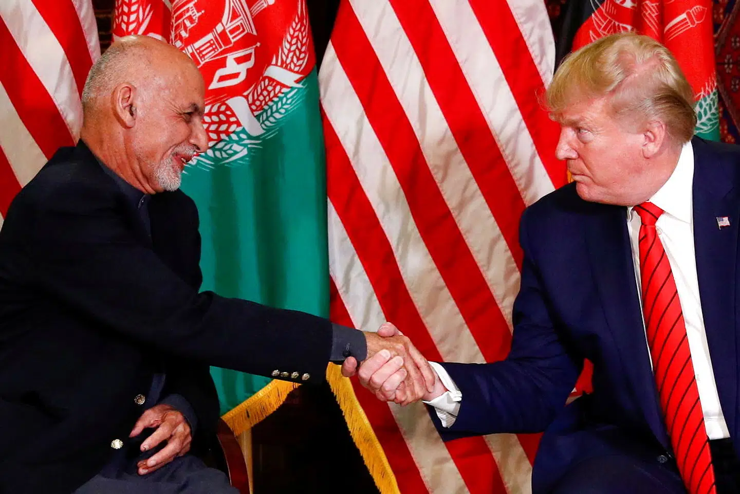 Donald Trump mødte den afghanske præsident Ashraf Ghani i november 2019.