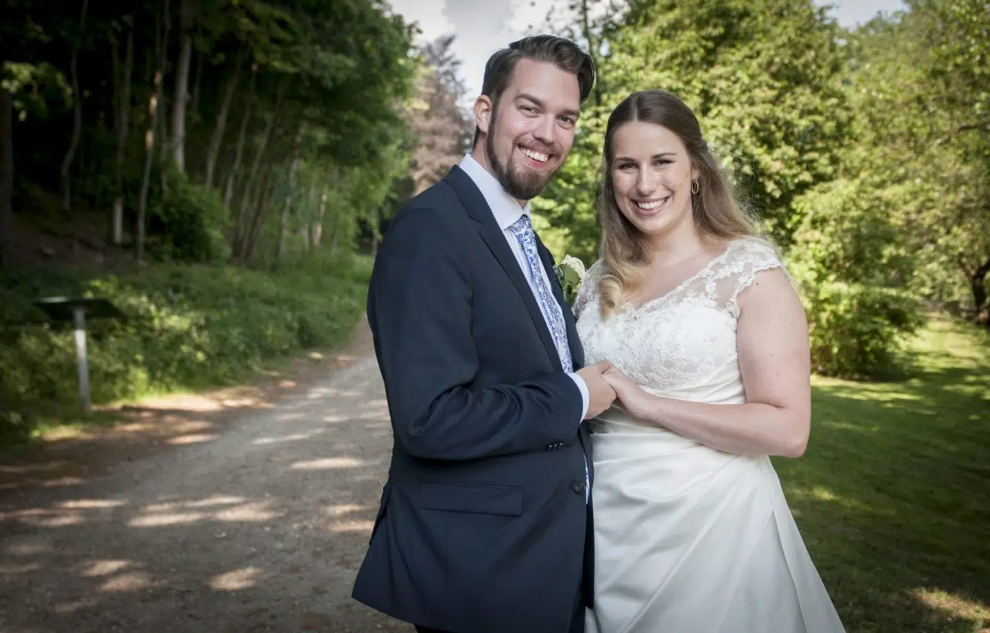 Michael og Kathrine da de blev gift på tv.