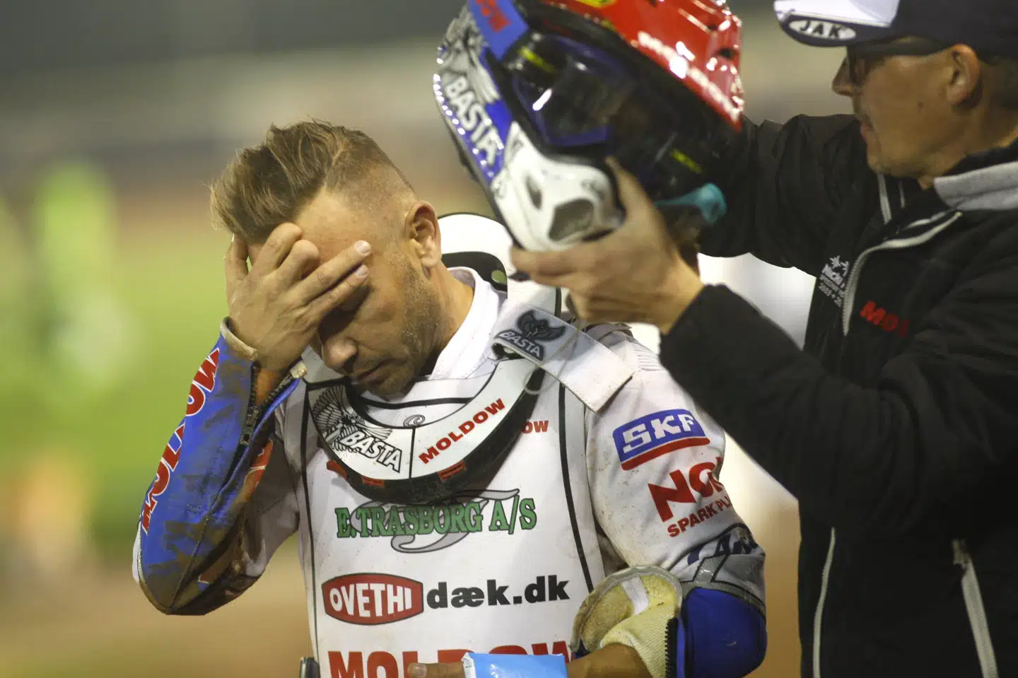 Nicki Pedersens karriere er truet, efter at den tidligere verdensmester er blevet frataget sin licens i fire måneder for truende og usportslig adfærd. (Arkivfoto) Sportxpress/Ritzau Scanpix