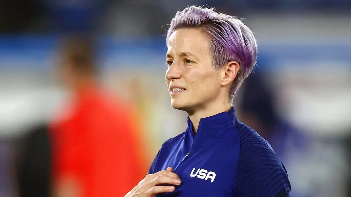 Megan Rapinoe under OL i Tokyo.