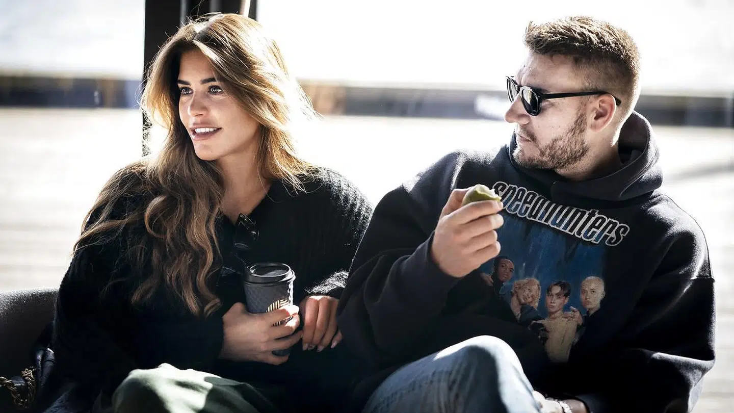 Nicklas Bendtner og Philine Roepstorff da de stadig dannede par.