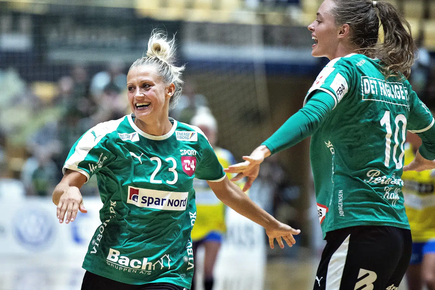 Ann Grete Nørgaard (til venstre) har tidligere spillet for blandt andre Viborg HK. (Arkivfoto) Henning Bagger/Ritzau Scanpix