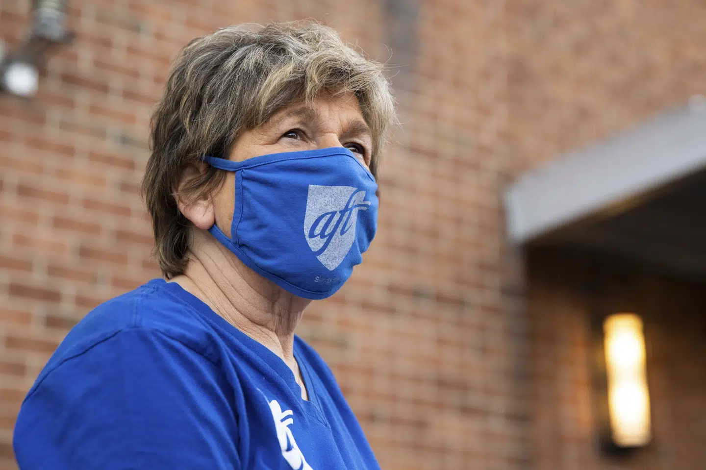 Randi Weingarten, formand for American Federation of Teachers, mener, at alle lærere i USA's skoler bør være færdigvaccineret mod covid-19 af hensyn til elever under 12 år. I USA har sundhedsmyndighederne endnu ikke sag god for, at børn under den alder kan blive vaccineret. (Arkivfoto) Christopher Dolan/Ritzau Scanpix