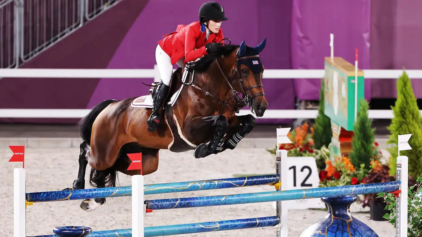 Jessica Springsteen og Don Juan Van De Donkhoeve under OL.