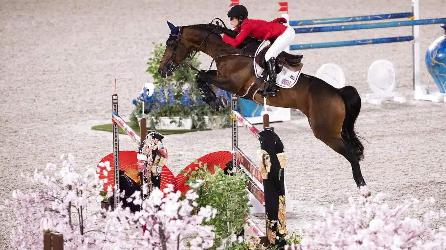 Jessica Springsteen og hesten Don Juan van de Donkhoeve under OL.