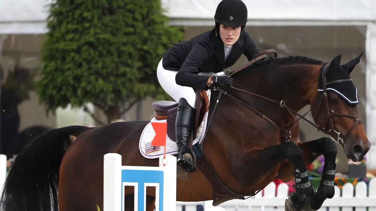 Jessica Springsteen har været springrytter i en del år. Her til stævne i 2011.