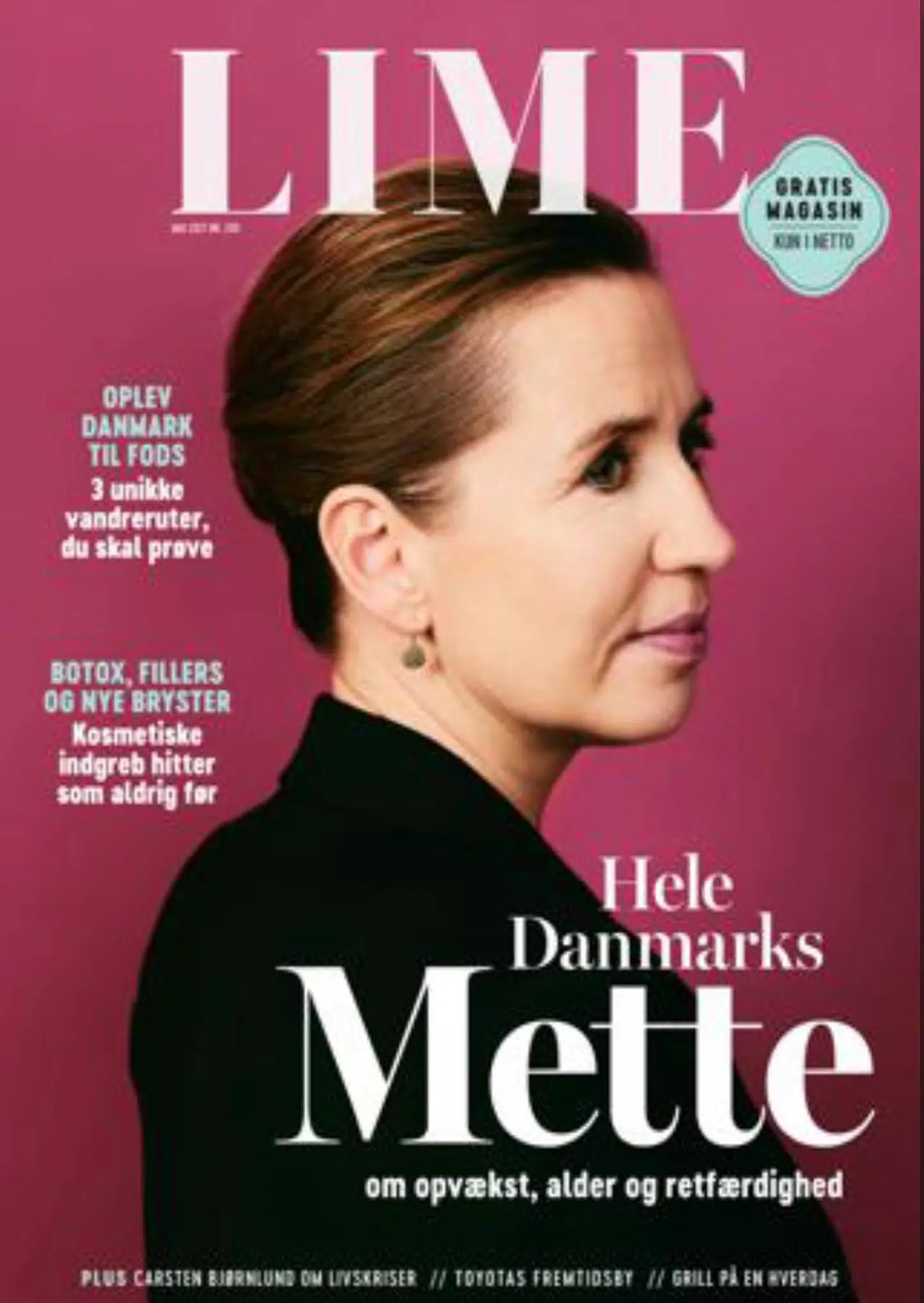 Lime fik meget kritik for denne forside om Danmarks statsminister. Nu lukker magasinet.