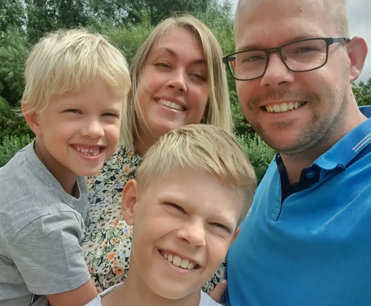 Familien Harbo Sørensen fik sig noget af en overraskelse på vej hjem fra en ferie i Italien.