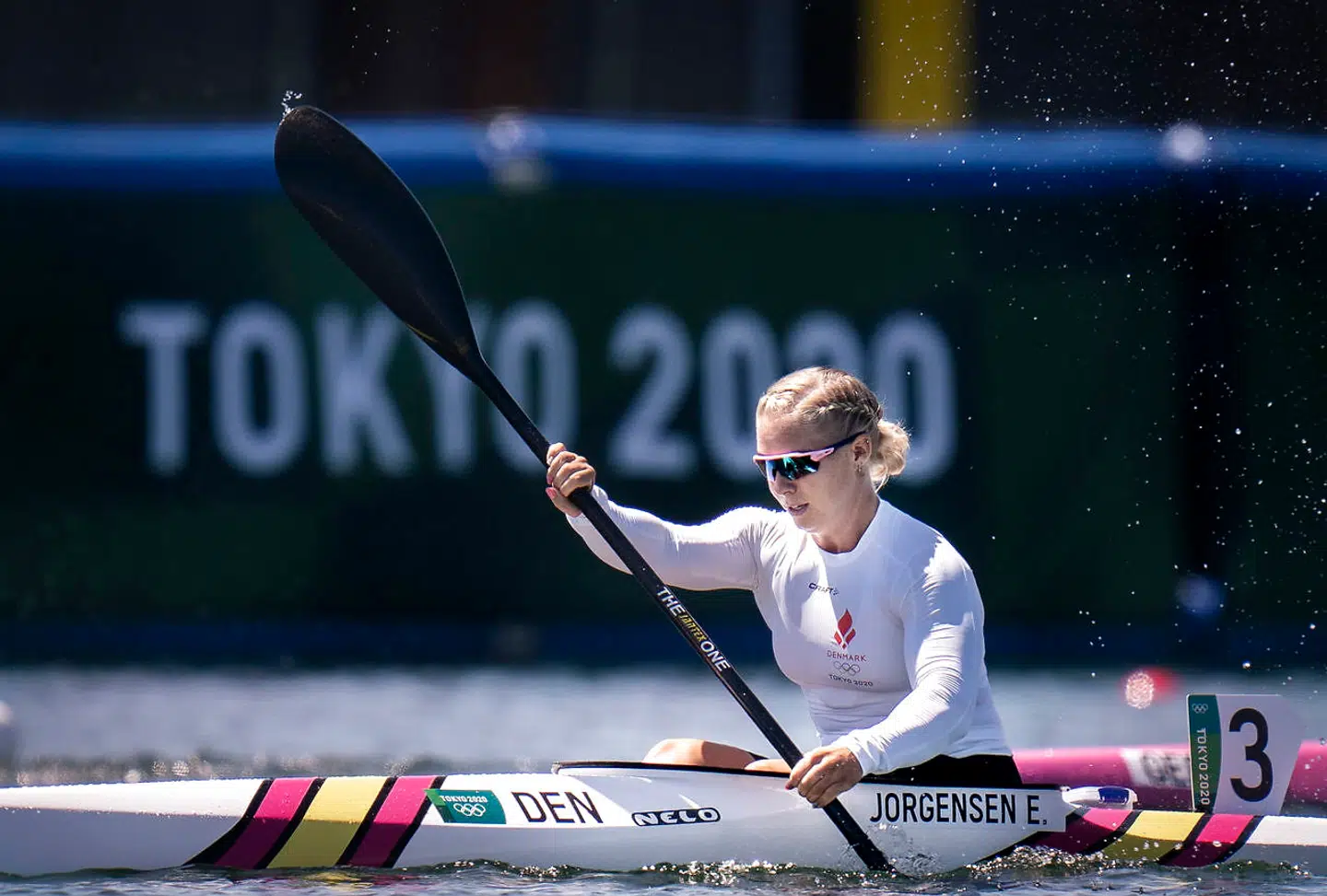 Semifinale med Emma Aastrand Jørgensen i 500 m enerkajak til OL i Tokyo, torsdag den 5 august 2021