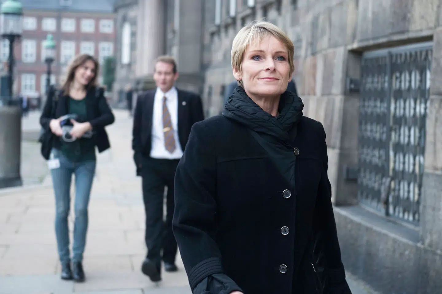 (ARKIV) Folketingets åbning tirsdag d. 7. oktober 2014. Venstres Tina Nedergaard ankommer til Slotskirken. Torsdag den 28. marts 2019 fylder tidligere undervisningsminister og folketingsmedlem Tina Nedergaard, 50 år. . (Foto: Jens Nørgaard Larsen/Ritzau Scanpix)