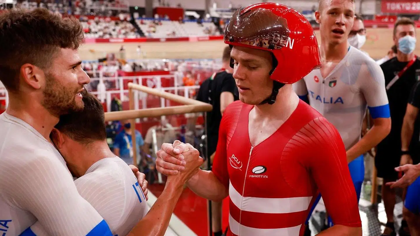 En skuffet Niklas Larsen efter finalen.