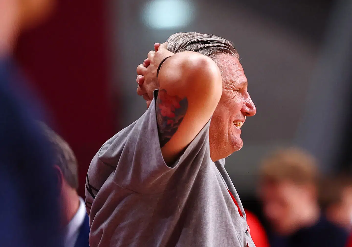 Tokyo 2020 Olympics - Handball - Men - Quarterfinal - Denmark v Norway - Yoyogi National Stadium - Tokyo, Japan - August 3, 2021. Denmark coach Nikolaj Jacobsen reacts REUTERS/Susana Vera