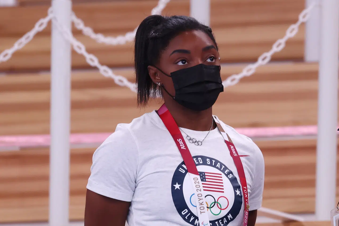 Simone Biles var med til at vinde OL-sølv i holdkonkurrencen, men har ikke været i aktion siden. Mike Blake/Reuters