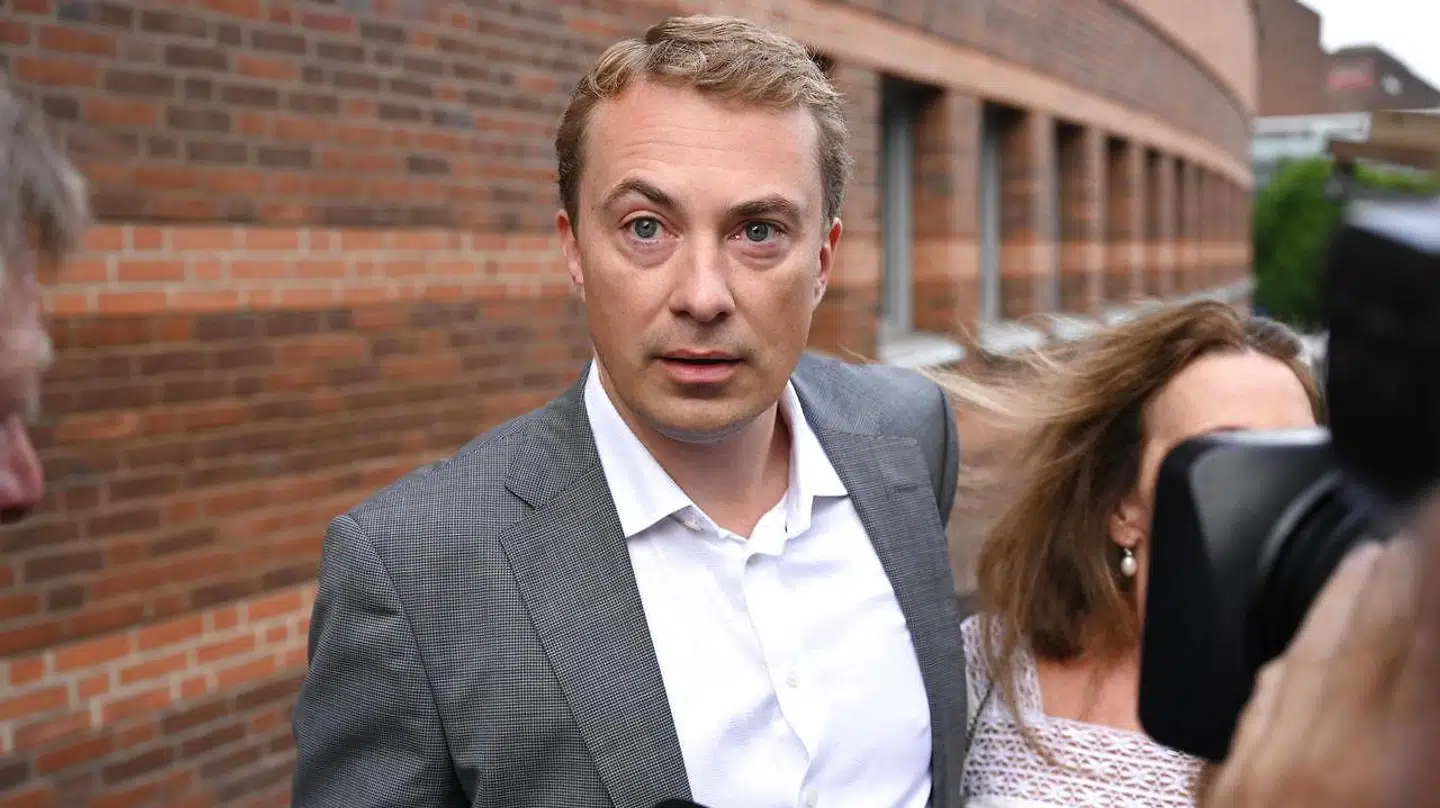 Dansk Folkepartis næstformand Morten Messerschmidt ankommer til Retten i Lyngby, mandag den 2. august 2021. Morten Messerschmidt er tiltalt for svig og dokumentfalsk i Meld- og Feld-sagen.