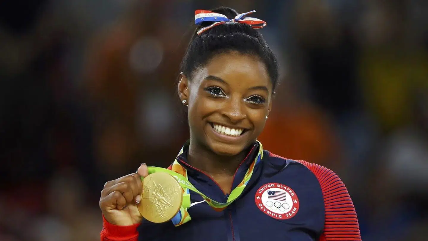 Simone Biles vandt fire guldmedaljer ved OL i Rio i 2016.