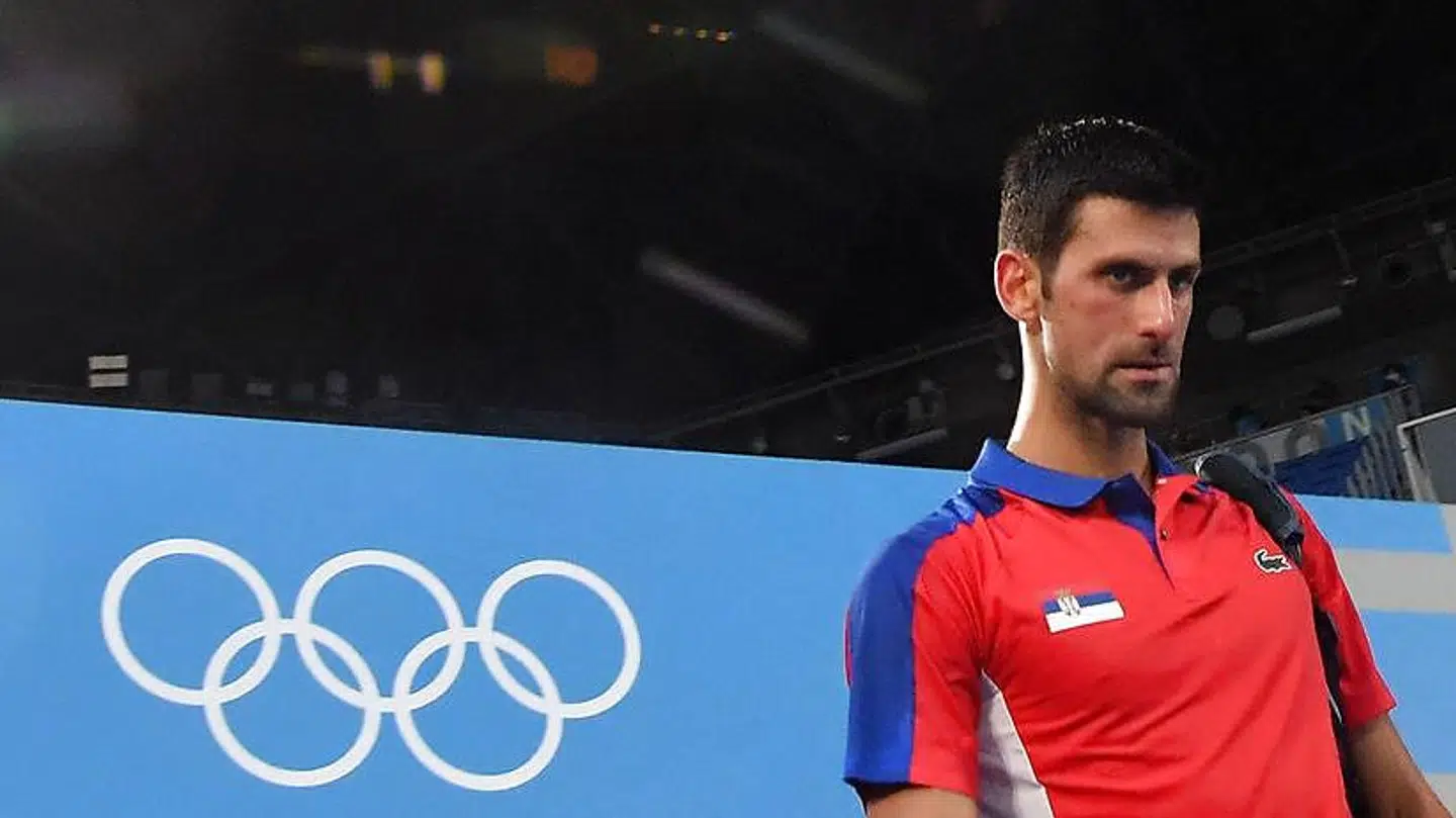 Skuffelsen var tydelig hos Novak Djokovic.