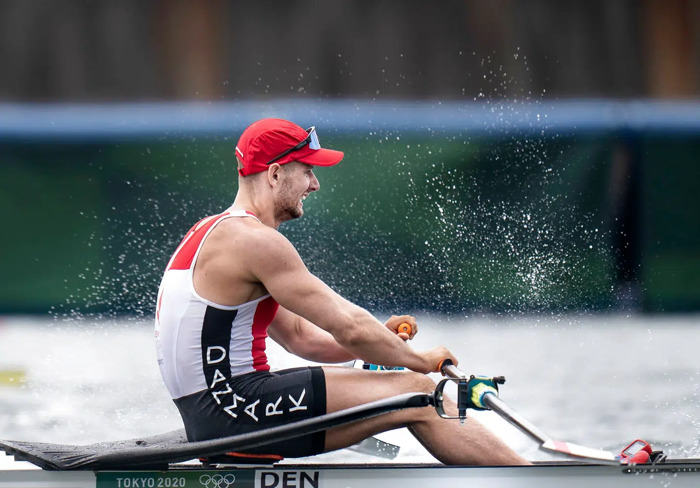 Sverri Nielsen i singlesculler finale til OL i Tokyo, fredag den 30. juli 2021.. (Foto: Liselotte Sabroe/Ritzau Scanpix)
