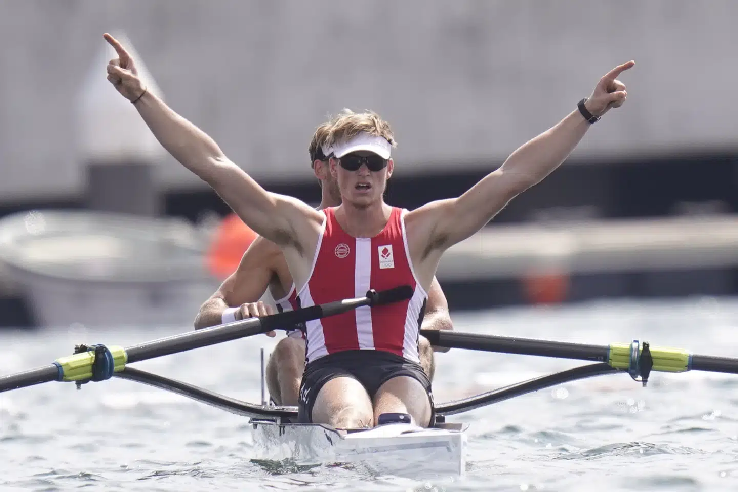 Joachim Sutton og Frederic Vystavel har overrasket ved OL og er nu medaljevindere. Liselotte Sabroe/Ritzau Scanpix