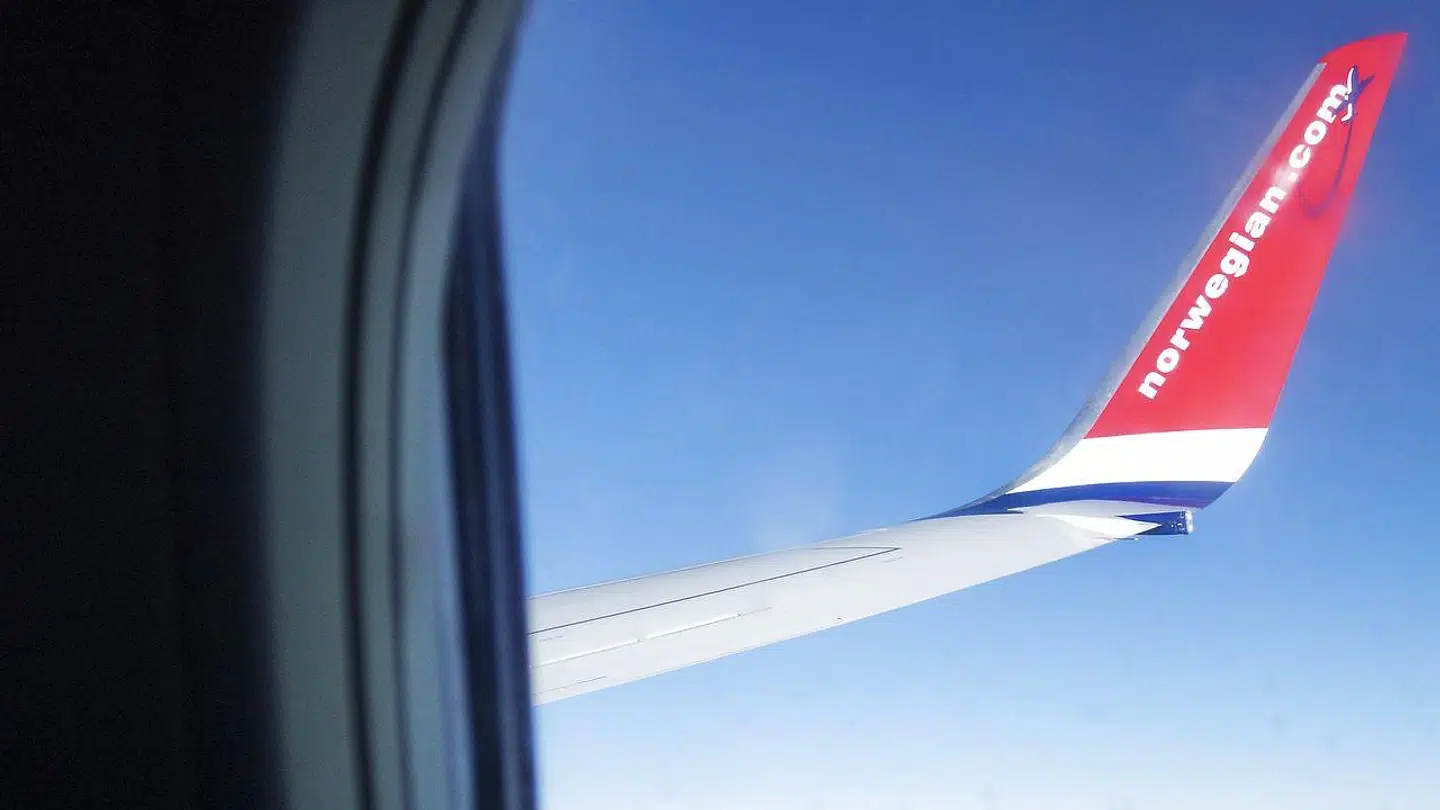 Norwegian fly i luften.