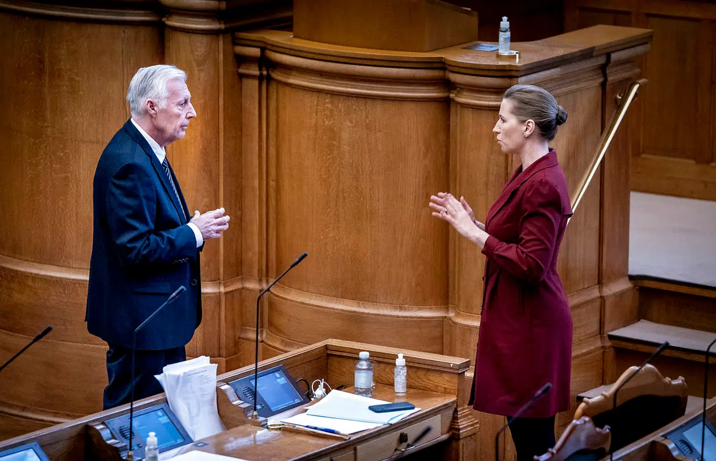 »Jeg mener, vi lovgiver alt for meget i det her ting. Og at lovmøllen kører for meget og for hurtigt,« siger statsminister Mette Frederiksen. (Foto: Liselotte Sabroe/Scanpix 2020)