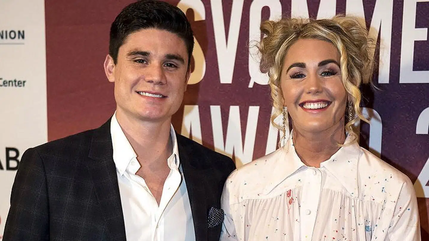 Jeanette Ottesen og hendes mand, Marco, til 'Dansk Svømme Award' i 2016