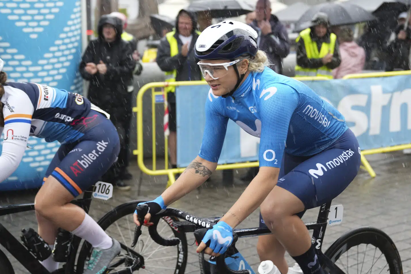 Emma Norsgaard har haft en stribe topplaceringer i Movistar-trøjen i denne sæson. Claus Fisker/Ritzau Scanpix