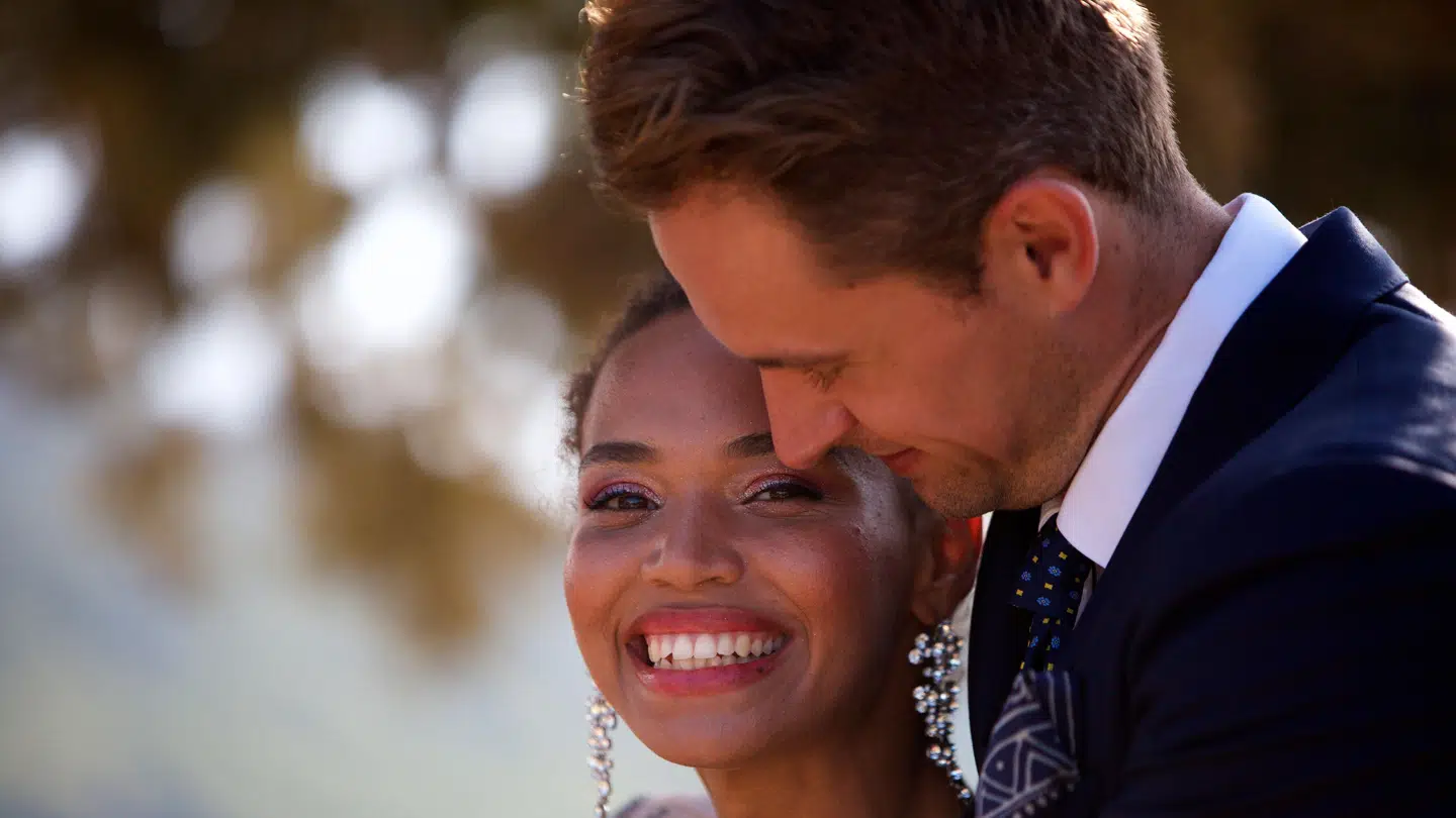 Michaela Nielsen og Casper Berthelsen i 'Bachelor'.
